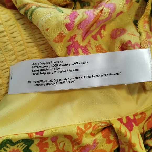 Price Is Firmband of the free Floral Maxi Dress Fuchsia Yellow Orange Pink Green - Picture 13 of 13